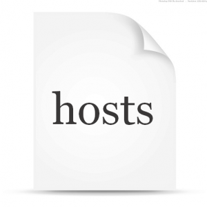 Как должен выглядеть файл hosts?